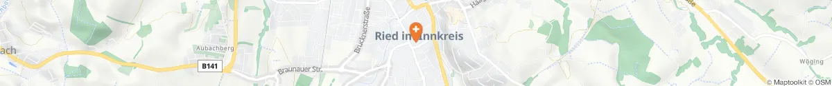 Map representation of the location for Neue Stadt-Apotheke Zum grünen Kreuz in 4910 Ried im Innkreis
